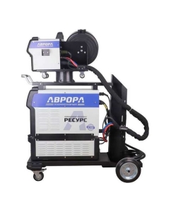 Купить Сварочный полуавтомат АВРОРА РЕСУРС 6300 ДВОЙНОЙ ПУЛЬС, подающий, тележка, водяное охлаждение 37264  в E-mobi