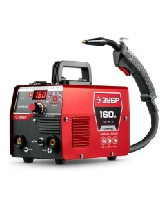 Купить Полуавтомат сварочный ЗУБР Компакт ПС-160 Горелка FCAW, MMA, TIG, 160 А, без газа, горелка ПС-М3-160 в E-mobi