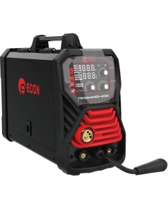 Купить Сварочный аппарат Edon ПрофиMIG-230 (MIG (Co2, MIX), MIG (FCAW) 50-230A 0.8-1 мм., MMA 20-230A., 2-4 мм. 2T/4T, рег-ка 24953 в E-mobi