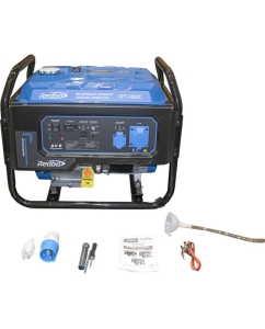 Купить Бензиновый генератор Redbo GPT-6500KC (5.0 кВт./5.5 кВт.,ручной/электро стартер) 30296 в E-mobi