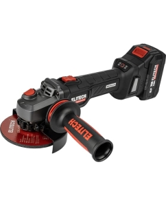 Купить Шлифмашина угловая аккумуляторная Elitech CAG 2012BL (125мм,20В,1х4Ач,BL) HD 210315 в E-mobi