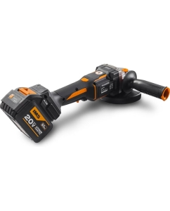 Купить Шлифмашина угловая Runtec аккумуляторная PRO 125 мм, 20В, 2х6Ач, 1600Вт RT-AG1600  в E-mobi