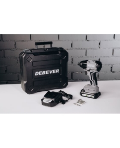Купить Шуруповерт аккумуляторный Debever ударный, шестигранник, 3 скорости, 200Nm, 20B; в компл. АКБ 2,0 а/ч; з/у 2,0 а/ч DBE-7462CKIT  в E-mobi