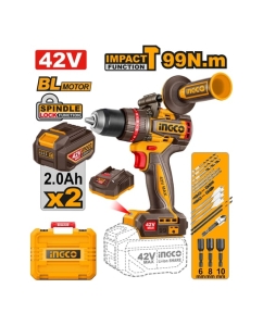 Купить Бесщеточный ударный шуруповерт INGCO 42В 99Нм (5) INDUSTRIAL CIDLI429982  в E-mobi