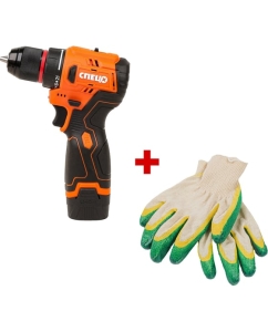 Купить Дрель-шуруповерт Спец БДА-16-Б, аккуммуляторная,бесщеточная,16В, 2аккум *2,0Ач, 45Нм, реверс + перчатки СПЕЦ-4192/И-8076-И в E-mobi