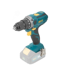 Купить Дрель-шуруповерт аккумуляторный FIT 20 В, 0-400/1400 об/мин, 40 Нм, 1,4 кг, рез. накл., без АКБ, коробка 79905 в E-mobi