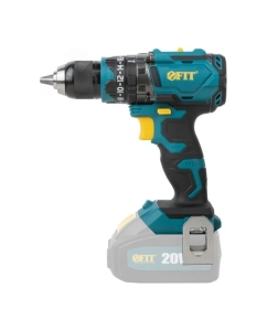 Купить Дрель-шуруповерт аккумуляторный FIT бесщеточный 20,0 В, 0-500/2000 об/мин, 100 Нм, рез. накл., коробка 79907  в E-mobi