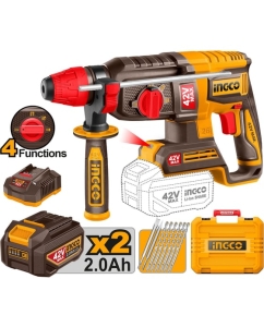 Купить Аккумуляторный перфоратор INGCO 42В 2,5 Дж, б/щ (4) INDUSTRIAL CRHLI422682 в E-mobi