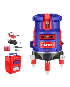 Купить Лазерный уровень (с красными лучами) EMTOP ESLE53001 в E-mobi