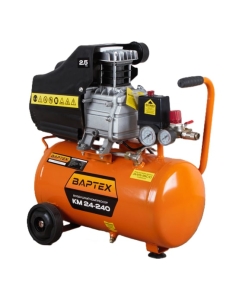 Купить Воздушный компрессор ВАРТЕХ КМ 24-240 (240л/мин,объем24л,1,8кВт,8бар,2850об/мин) (1/1) 022931 в E-mobi