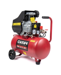 Купить Воздушный компрессор СИЛАЧ ВК-24.1800 (238л/мин,объем24л,1,8кВт,8бар,2850об/мин) (1/14) 024055 в E-mobi