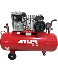 Купить Поршневой масляный Компрессор (100 л, 10 бар, 300 л/мин) ATLET SC270-100L в E-mobi