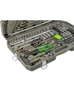 Купить Набор головок Дело Техники 1/4, 1/2 с инструментом, 167 предметов 620867  в E-mobi