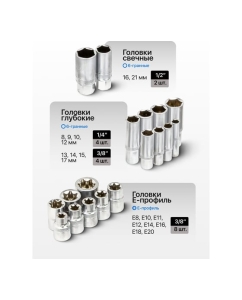 Купить Набор инструментов Forsage 121 предмет 1/4 3/8 1/2 6гр F LIGHT-41212-5(63678)  в E-mobi