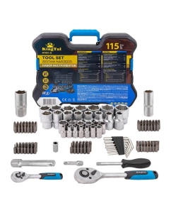 Купить Набор инструментов KingTul 115 предметов  1/4, 1/2 (6гр.) KT-41151-5(62898) в E-mobi