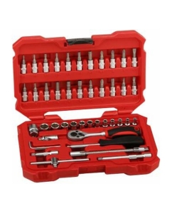 Купить Набор 6-ти гранных головок и головок-бит с сопутствующим инструментом BAUM 1/4