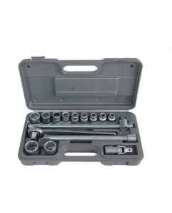 Купить Набор торцовых головок НИЗ Шоферский инструмент №2Г, сталь 40Х, 1/2, в пластиковом кейсе, 15 предметов 57091025 в E-mobi