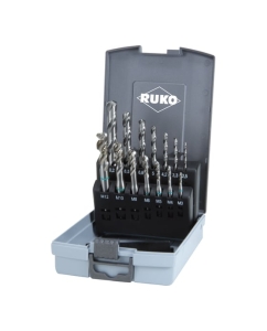 Купить Набор машинных метчиков RUKO HSS 35 град M3-M12+сверла 245049RO в E-mobi