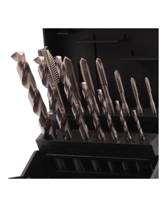Купить Набор метчиков машинных VOLKEL M3-M12 HSSE DIN371/376 (+ сверла) 14пр V47835  в E-mobi