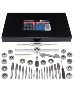 Купить Набор метчиков и плашек метрический Forsage 40 предметов в металлическом кейсе F-M040-1(7898) в E-mobi