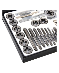 Купить Набор метчиков и плашек ЕРМАК 40 предметов в металлическом кейсе 637-005  в E-mobi