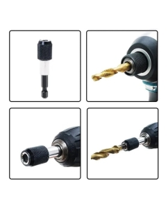 Купить Набор из 13 комбинированных сверл и метчиков Vitatools из быстрорежущей стали 1/4 дюйма с быстросменным адаптером nabor-13-kombinirovannyh-sverl  в E-mobi