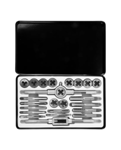 Купить Набор метчиков и плашек AV Steel 24 предметов, 1/4"-1/2", в металлическом кейсе AV-921209  в E-mobi