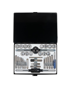 Купить Набор метчиков и плашек Forsage 33 предмета (метрич + дюйм)в металлическом кейсе F-M033-3(8684)  в E-mobi