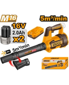 Купить Воздуходувка аккумуляторная INGCO 16В 5 м3/мин INDUSTRIAL CABLI168082  в E-mobi