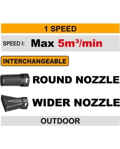 Купить Воздуходувка аккумуляторная INGCO 16В 5 м3/мин INDUSTRIAL CABLI168082  в E-mobi