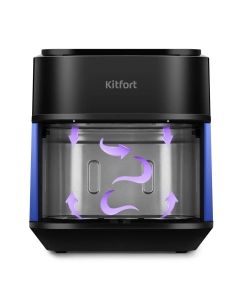 Купить Аэрогриль Kitfort KT-2263 черный/синий  в E-mobi