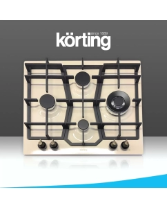 Купить Встраиваемая варочная панель газовая Korting HG 631 CTRB бежевый в E-mobi