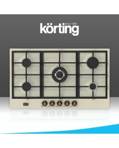 Купить Встраиваемая варочная панель газовая Korting HG 961 CTB бежевый в E-mobi