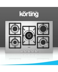 Купить Встраиваемая варочная панель газовая Korting HG 797 CTX серебристый в E-mobi