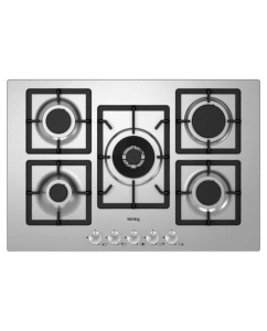Купить Встраиваемая варочная панель газовая Korting HG 797 CTX серебристый  в E-mobi