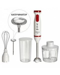 Купить Погружной блендер Аксинья КС-320В белый, красный  в E-mobi