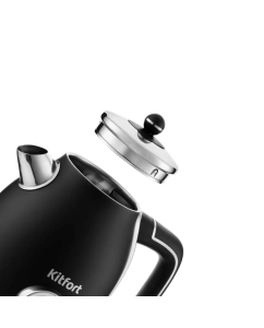 Купить Чайник электрический Kitfort KT-6102-1 1.7 л черный, серебристый  в E-mobi