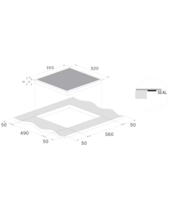 Купить Встраиваемая варочная панель индукционная Candy CIS642SCTT черный  в E-mobi