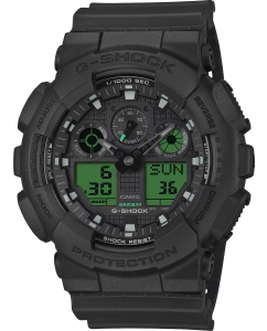 Купить Японские наручные часы Casio G-SHOCK GA-100BEG-1A с хронографом в E-mobi