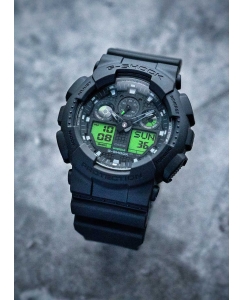 Купить Японские наручные часы Casio G-SHOCK GA-100BEG-1A с хронографом  в E-mobi