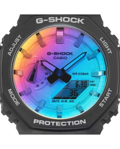 Купить Японские наручные часы Casio G-SHOCK GA-2100SR-1A с хронографом  в E-mobi