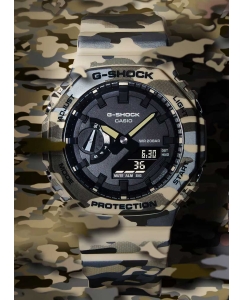 Купить Японские наручные часы Casio G-SHOCK GA-2100CM-5A с хронографом  в E-mobi