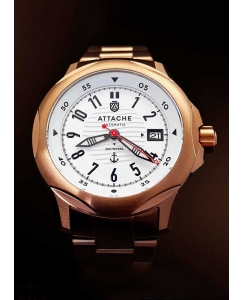 Купить Российские механические наручные часы ATTACHE MARINE-AUTO-BRWHITE2.2  в E-mobi