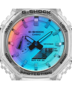 Купить Японские наручные часы Casio G-SHOCK GA-2100SRS-7A с хронографом  в E-mobi