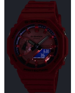 Купить Японские наручные часы Casio G-SHOCK GA-2100RRB-4A с хронографом  в E-mobi