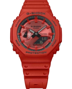 Купить Японские наручные часы Casio G-SHOCK GA-2100RRB-4A с хронографом  в E-mobi