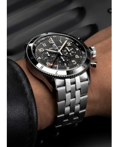 Купить Швейцарские механические наручные часы Breitling AB04453A1B1A1 с хронографом  в E-mobi