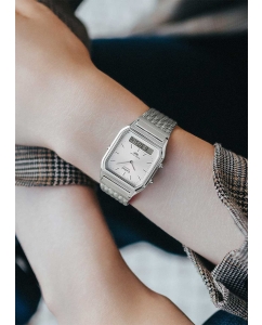 Купить Японские наручные часы Casio Vintage AQ-230EM-7A с хронографом  в E-mobi