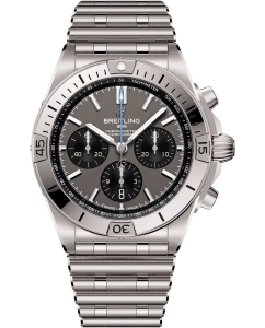 Купить Швейцарские механические титановые наручные часы Breitling EB0134101M1E1 с хронографом в E-mobi