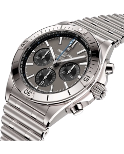 Купить Швейцарские механические титановые наручные часы Breitling EB0134101M1E1 с хронографом  в E-mobi